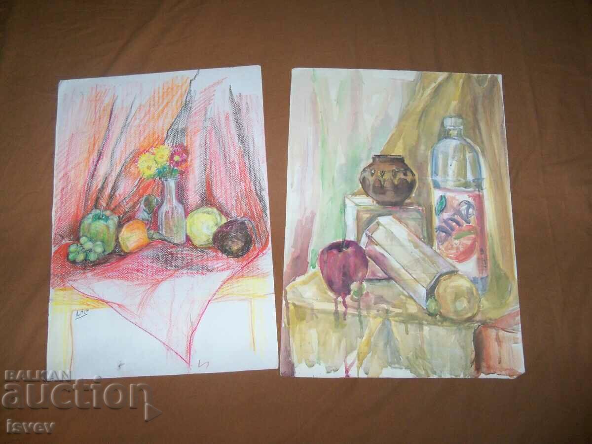 Lot of 10 large still lifes by hud. Desislava Ilieva - 7