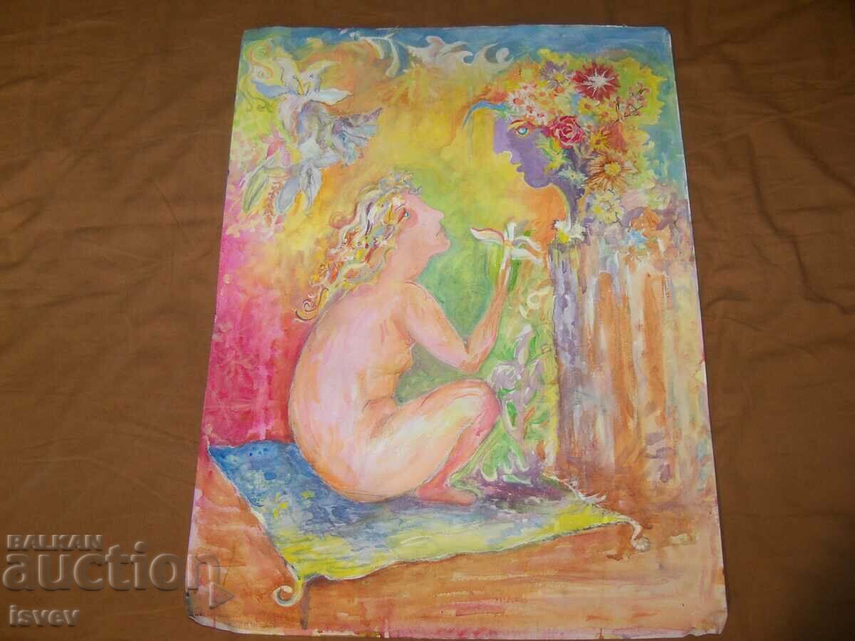 "Conversation" a beautiful painting by the artist Desislava Ilieva. - 5 "Conversation" a beautiful painting by the artist Desislava Ilieva. - 5