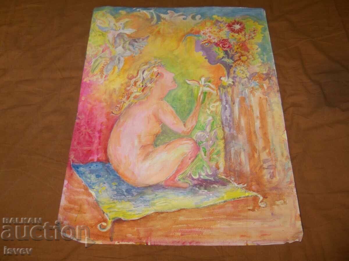 "Conversation" a beautiful painting by the artist Desislava Ilieva. - 7 "Conversation" a beautiful painting by the artist Desislava Ilieva. - 7