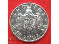 2 francs 1935 R silver Albania Compare & Rate !