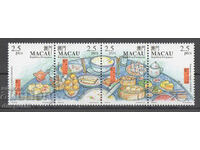 1999. Macau. Dim sum - small Chinese dishes. Strip.