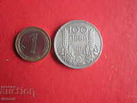 100 leva 1937 Moneda de argint matrice lucioasă