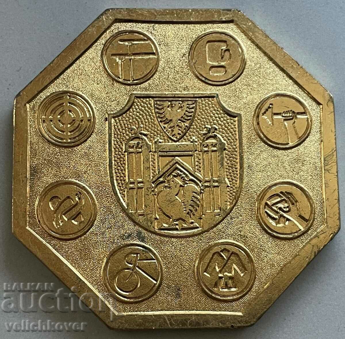 33507 GDR East Germany plaque ASK Vorwarts Frankfurt Ode