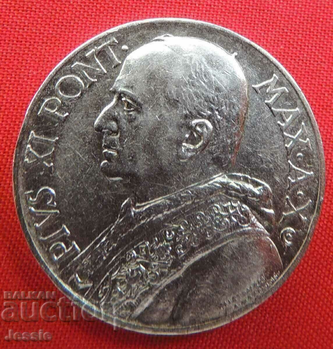 10 lira 1931 Vatican Pope Pius XI silver Compare and Rate! with price 63.80 BGN | € 32.62 10 lira 1931 Vatican Pope Pius XI silver Compare and Rate! with price 63.80 BGN | € 32.62