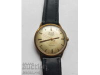 Позлатен мъжки механичен часовник Avia Olympic 17 jewels