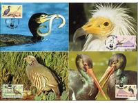 Гибралтар 1991 - 4 броя Карти Максимум - WWF