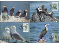 Остров Ман 1989 - 4 броя Карти Максимум - WWF
