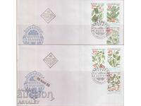 1995 Flora Traditional Plants 6 γραμματόσημα- 2 FDC