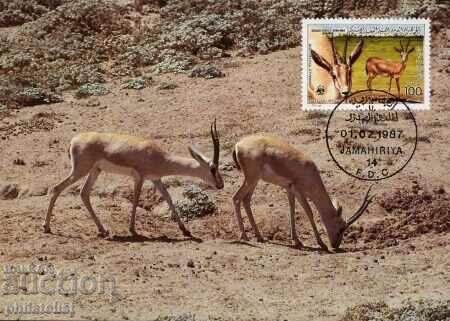 Auction Libya 1987 - 4 cards Maximum - WWF Auction Libya 1987 - 4 cards Maximum - WWF