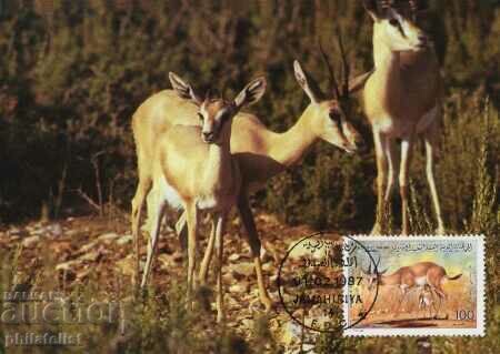 Delivery of Libya 1987 - 4 cards Maximum - WWF Delivery of Libya 1987 - 4 cards Maximum - WWF