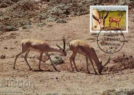 Auction Libya 1987 - 4 cards Maximum - WWF Auction Libya 1987 - 4 cards Maximum - WWF