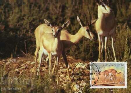 Delivery of Libya 1987 - 4 cards Maximum - WWF Delivery of Libya 1987 - 4 cards Maximum - WWF