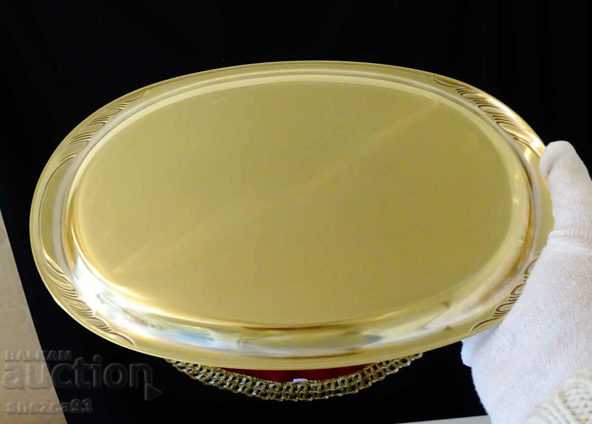 Παράδοση WMF μπρούτζινος δίσκος, πιατέλα, μπαρόκ Παράδοση WMF μπρούτζινος δίσκος, πιατέλα, μπαρόκ