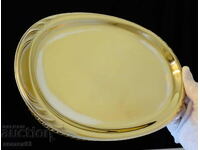 WMF brass tray, plate, baroque.