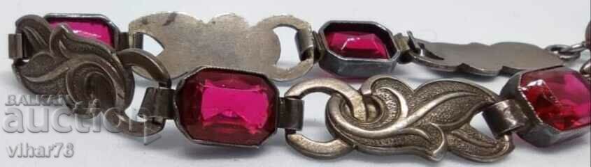 Old silver bracelet with tourmaline - 7 Old silver bracelet with tourmaline - 7