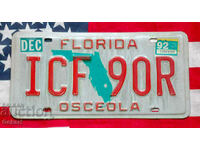 Placă de înmatriculare SUA Placă FLORIDA