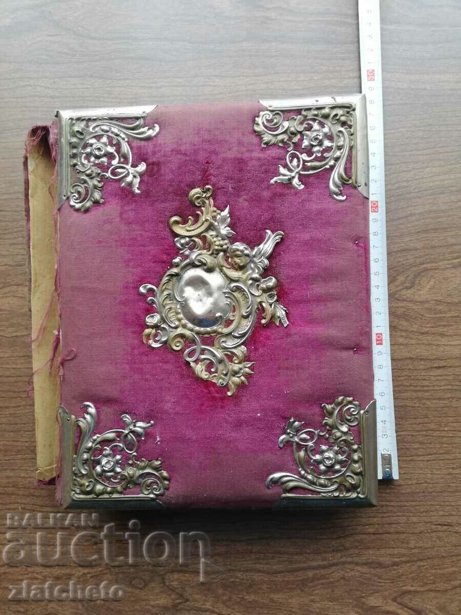 Antique photo album. The end of the 19th, the beginning of the 20th century.