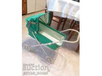 Super rară cărucior rusesc de păpuși pentru fetițe din perioada URSS