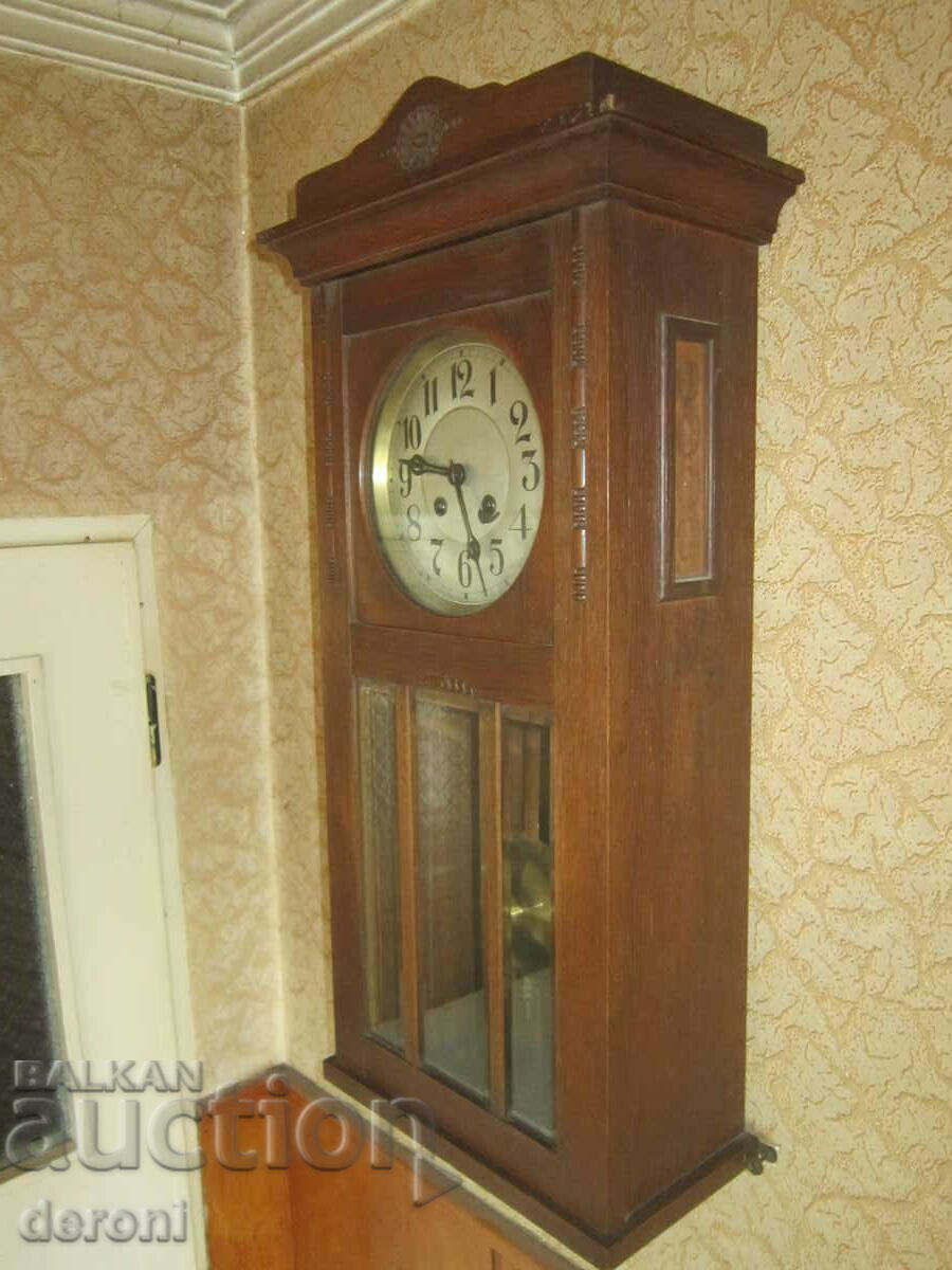 Auction Unique wall clock Lenzkirch Aug 19th century Auction Unique wall clock Lenzkirch Aug 19th century