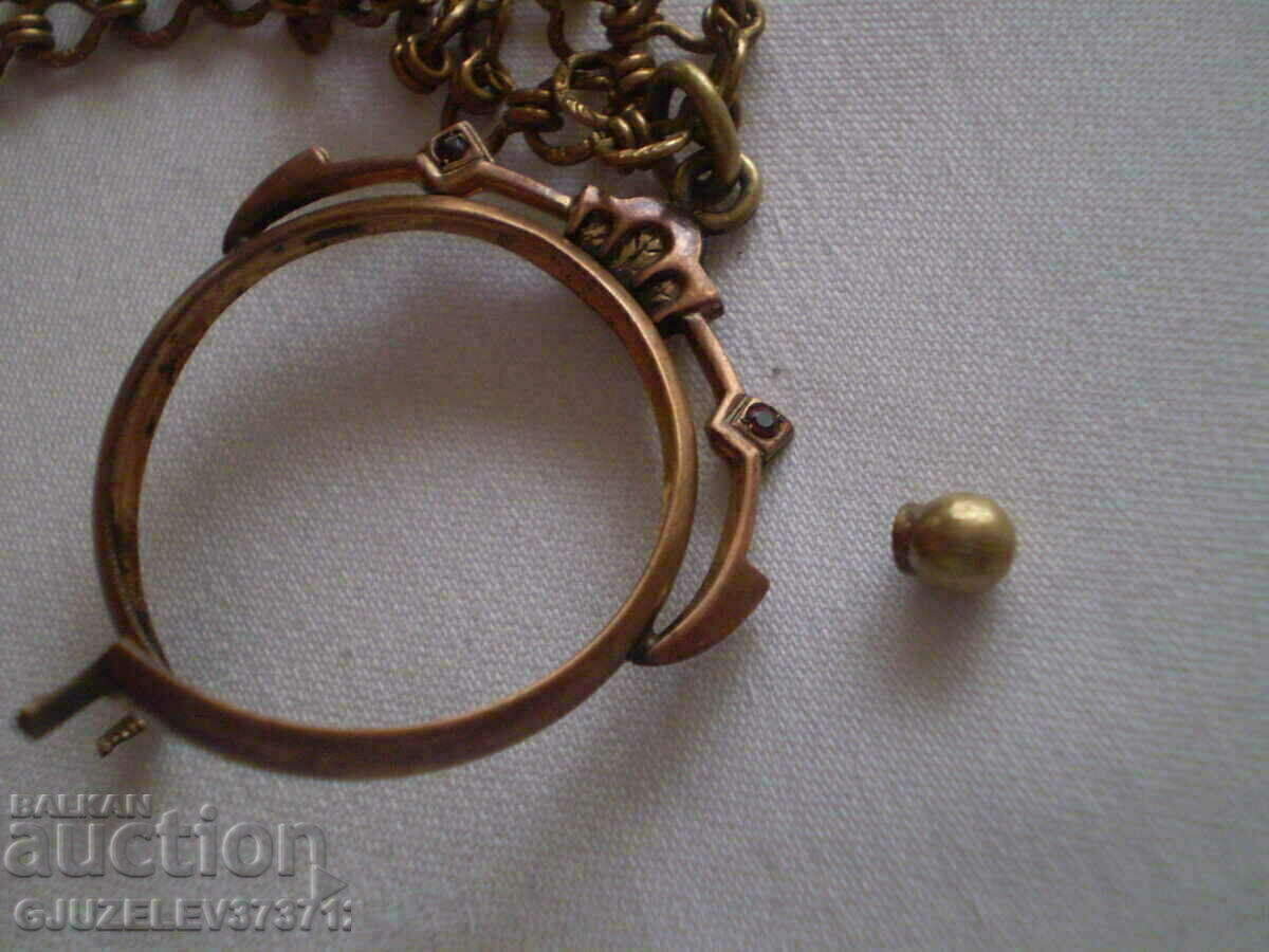 Victorian period pendentive locket necklace biface - 5 Victorian period pendentive locket necklace biface - 5