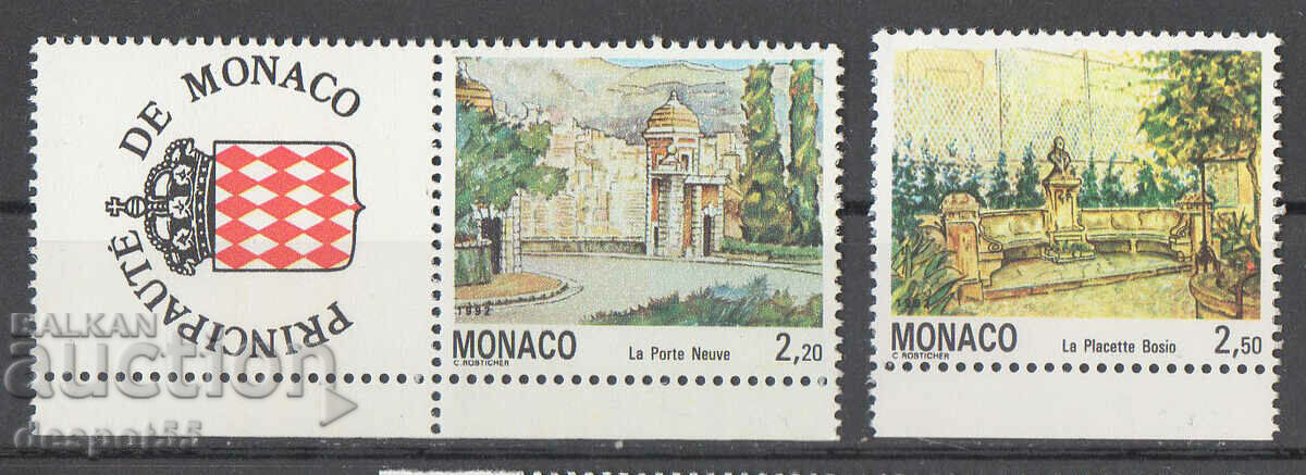 1992. Монако. Старото Монако - Картини на Клод Ростихер.