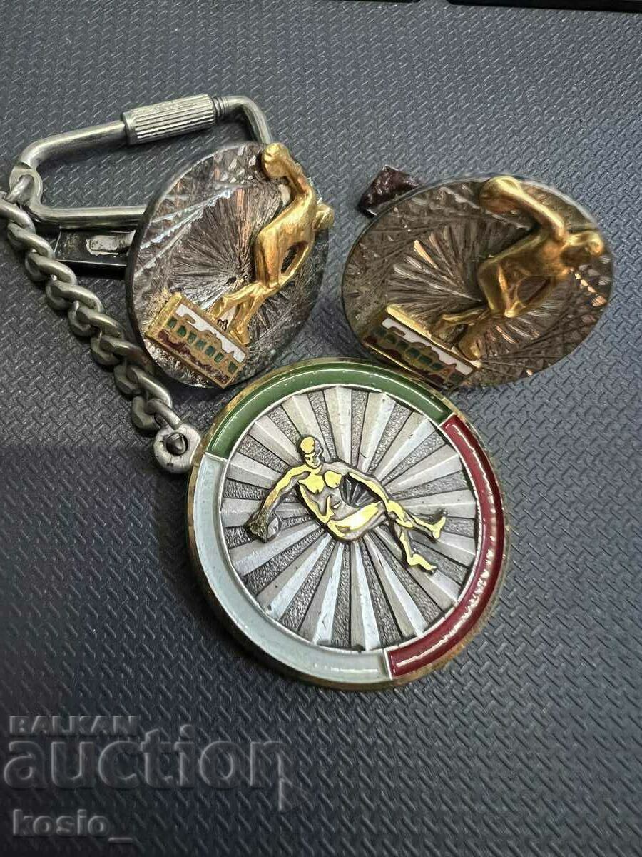 BFA silver cuffs + key ring