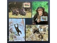 Sierra Leone 1983 4 bucăți Cărți maxime - WWF