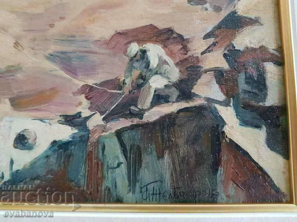 Georgi Zhelezaraov 1897- 1982 Laying the foundations of a house oil - 6 Georgi Zhelezaraov 1897- 1982 Laying the foundations of a house oil - 6