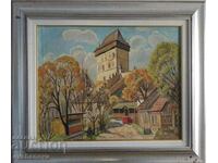 Yordan Filchev 1908 - 1968 Oil painting Castle 1965