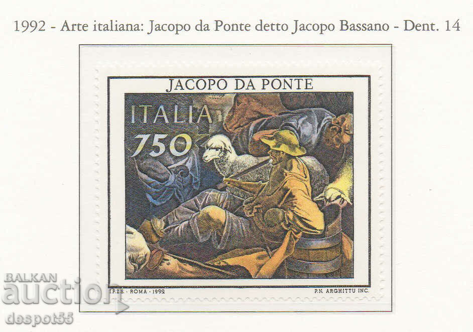 1992. Италия. 400 години от смъртта на Якопо да Понте.