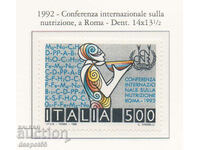 1992. Italia. Conferința Internațională despre Nutriție, Roma.