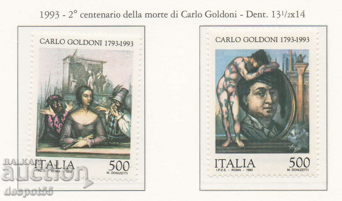 1993. Ιταλία. 200 χρόνια από τον θάνατο του Κάρλο Γκολντόνι.