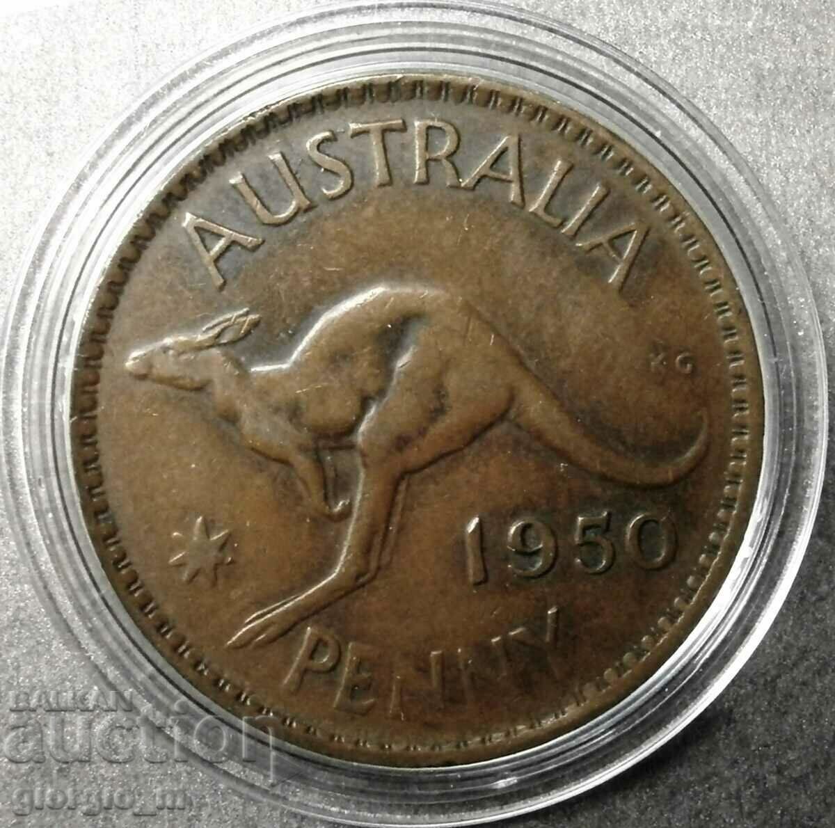Австралия 1 пени 1950