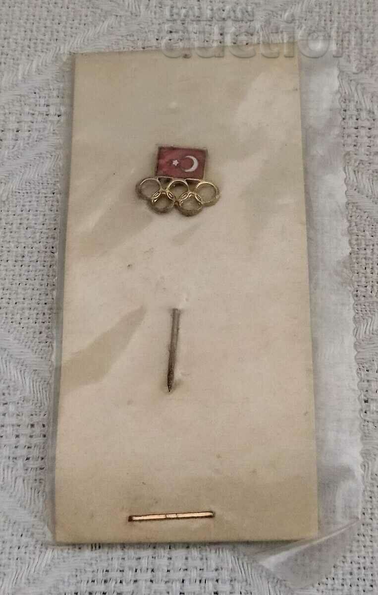 TURKEY KNOC OLYMPIC GAMES OLD BADGE