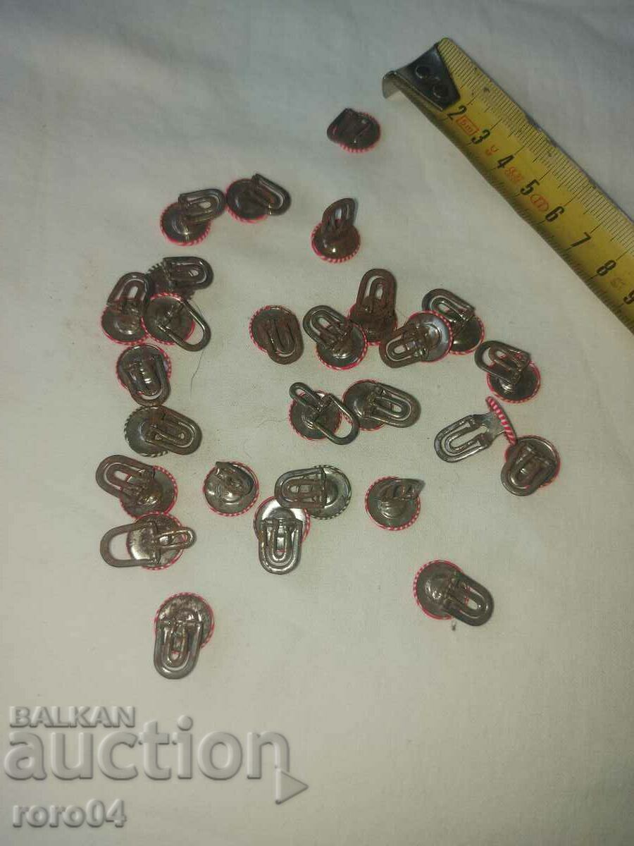 BUTTONS - BUONELLI - METAL - 27 PCS - 5 BUTTONS - BUONELLI - METAL - 27 PCS - 5