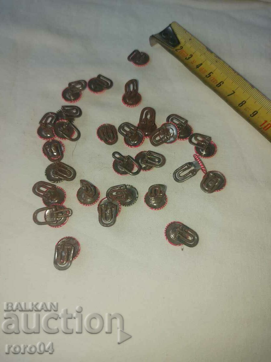 BUTTONS - BUONELLI - METAL - 27 PCS - 6 BUTTONS - BUONELLI - METAL - 27 PCS - 6