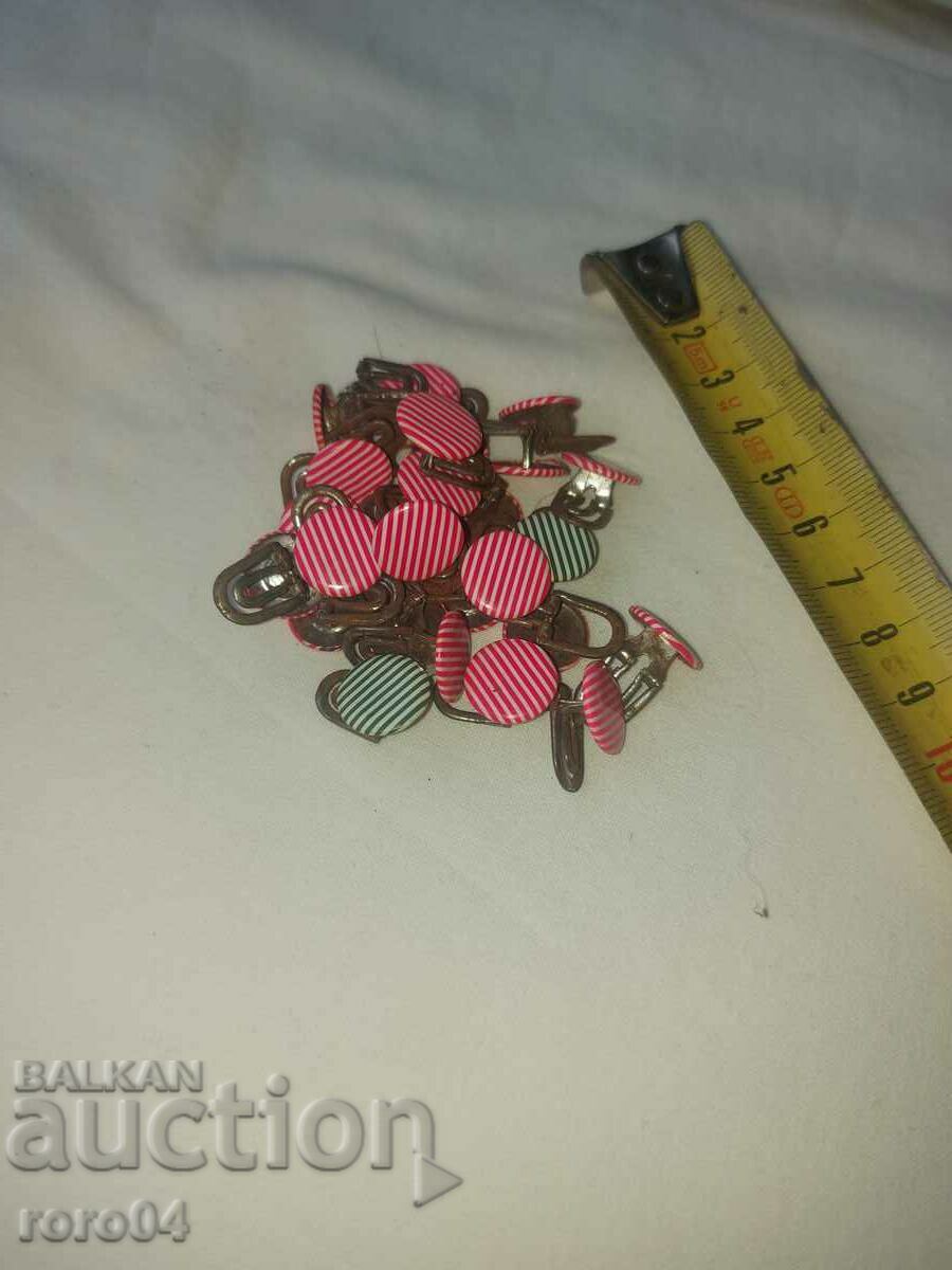 BUTTONS - BUONELLI - METAL - 27 PCS - 7 BUTTONS - BUONELLI - METAL - 27 PCS - 7