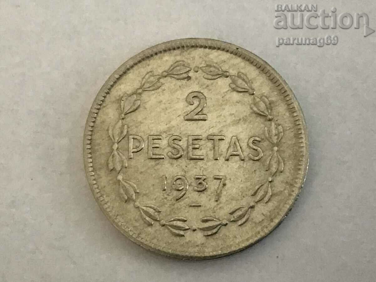 Spain - Pais Basco 2 pesetas 1937