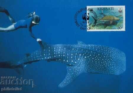 Kiribati 1991 - 4 cards Maximum - WWF with price 4.05 BGN | € 2.07