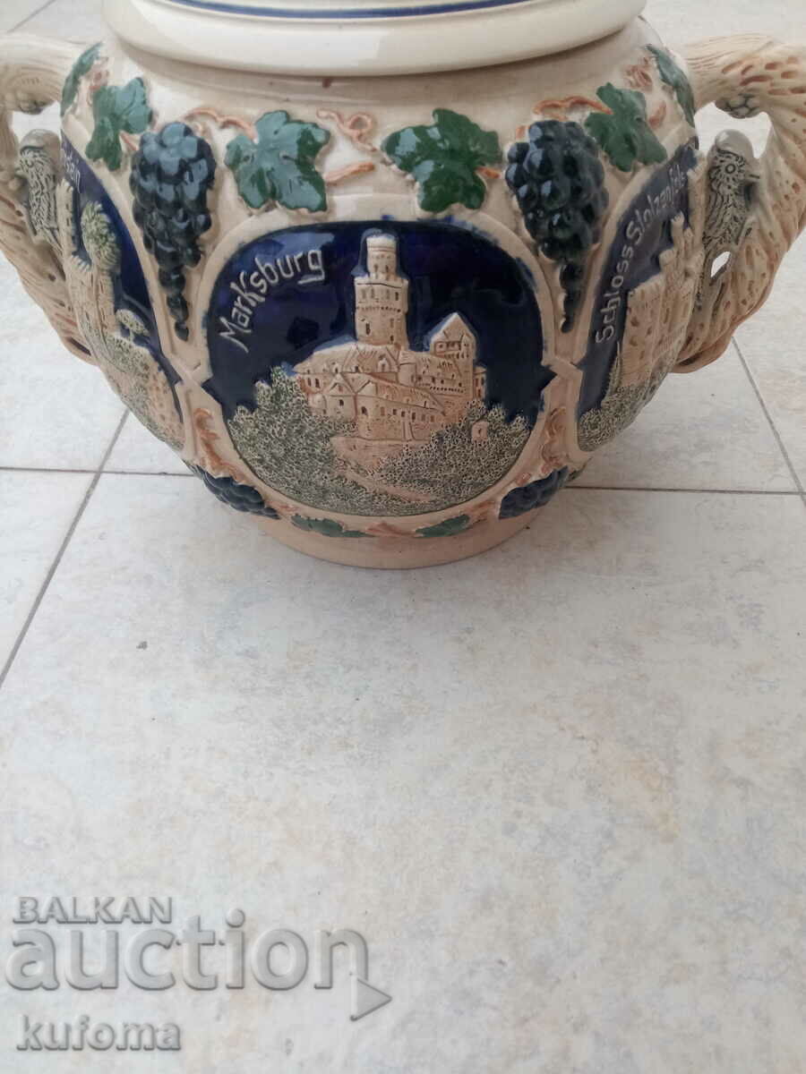 German thick-walled porcelain soup bowl with price 69.99 BGN | € 35.79 German thick-walled porcelain soup bowl with price 69.99 BGN | € 35.79