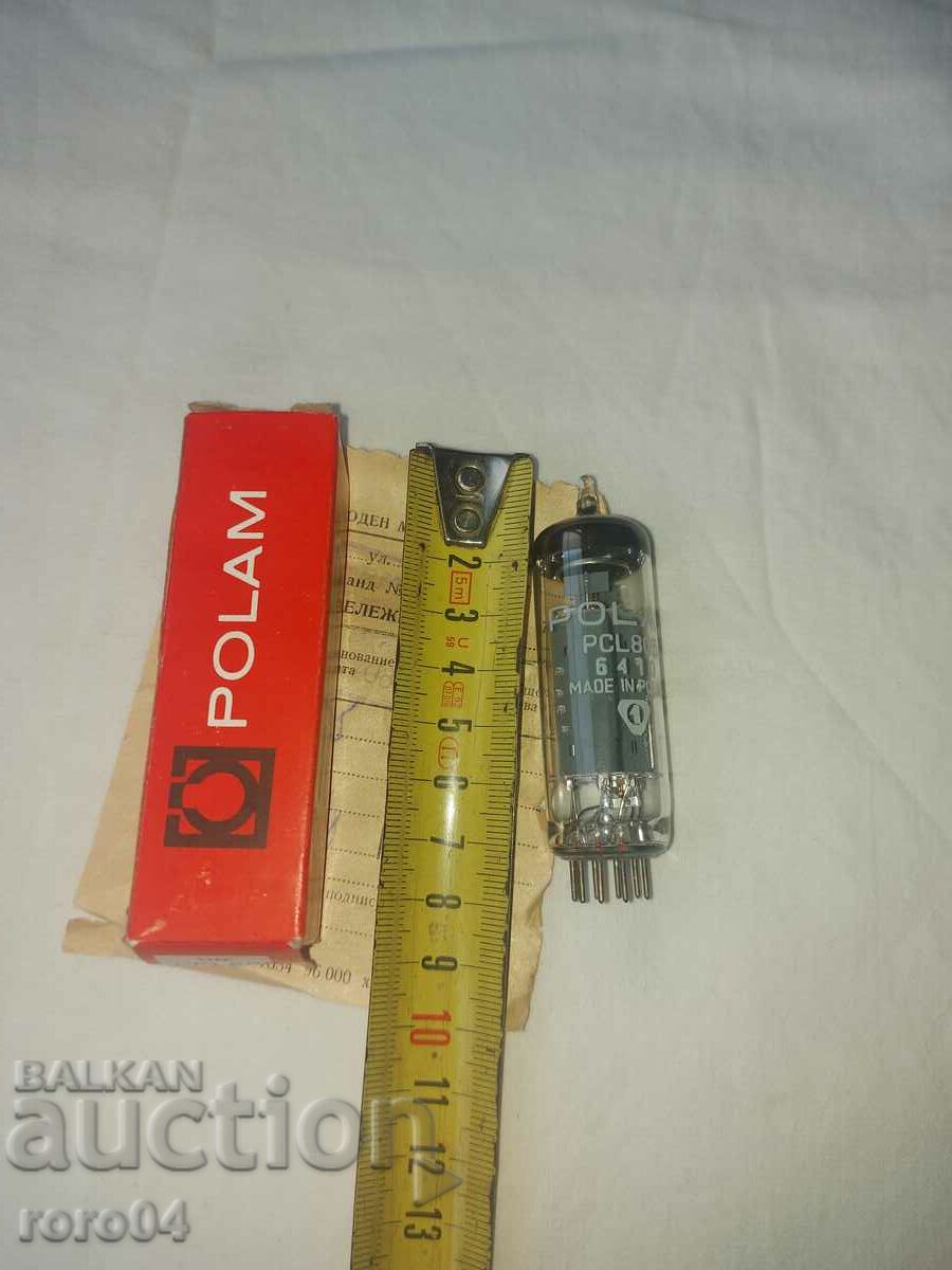 LAMPĂ RADIO POLAM PCL 805 - NOU - 5