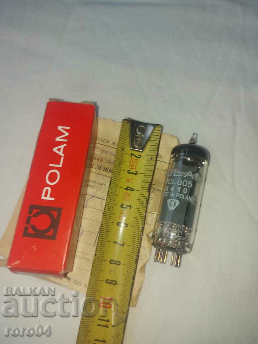 LAMPĂ RADIO POLAM PCL 805 - NOU - 6