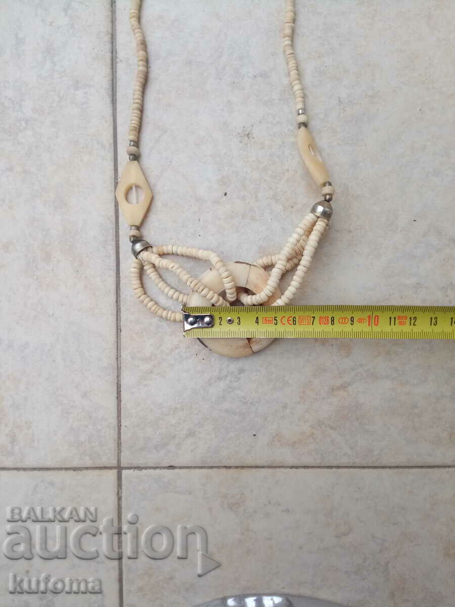 Auction  Old bone necklace