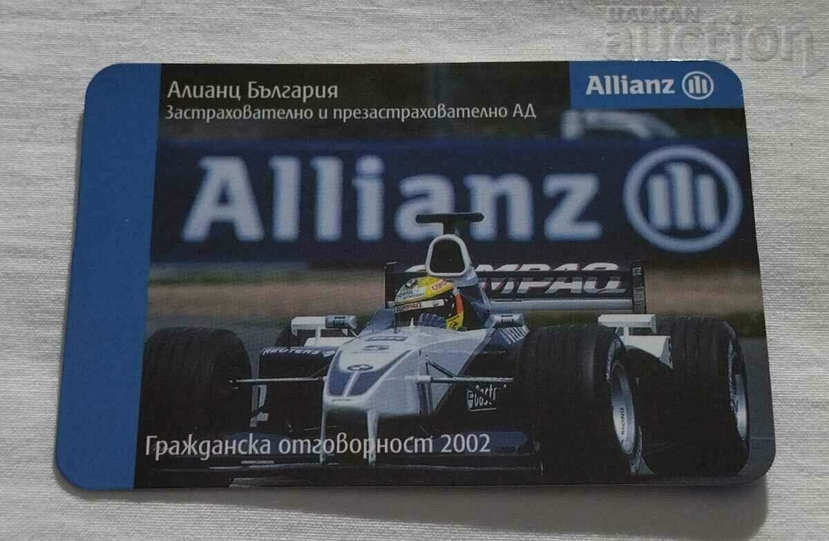 ALIANȚA BULGARIA CALENDAR DE ASIGURĂRI 2002