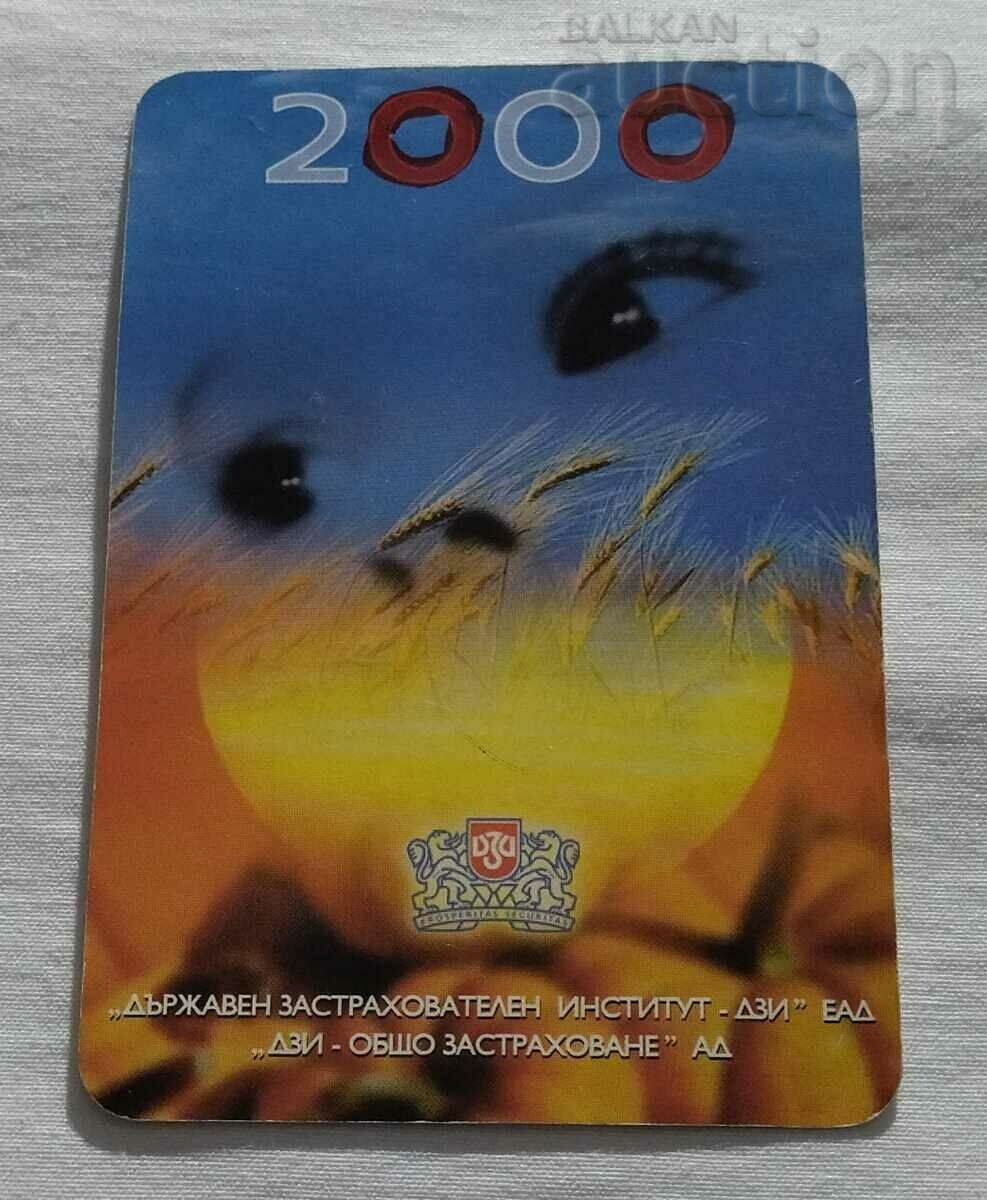 DZI ΑΣΦΑΛΙΣΤΙΚΟ ΗΜΕΡΟΛΟΓΙΟ 2000
