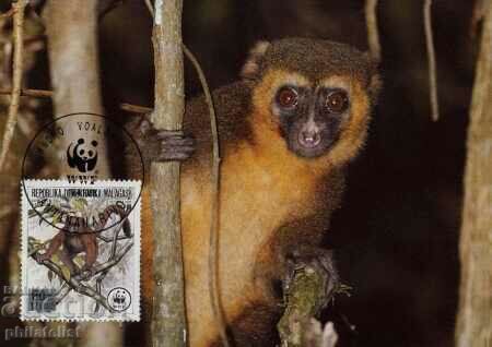 Madagascar 1988 - 4 cards Maximum - WWF
