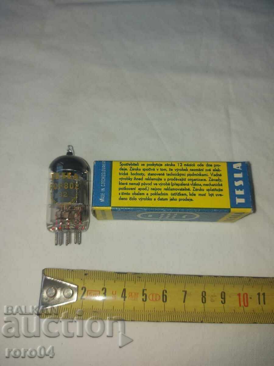 LAMPĂ RADIO TESLA PCF 802 - NOU - 6