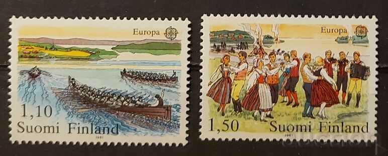 Finlanda 1981 Europa CEPT Folclor/Nave/Barci MNH