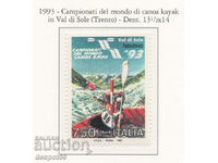 1993. Italia. Campionatele Mondiale de caiac, Trentino.