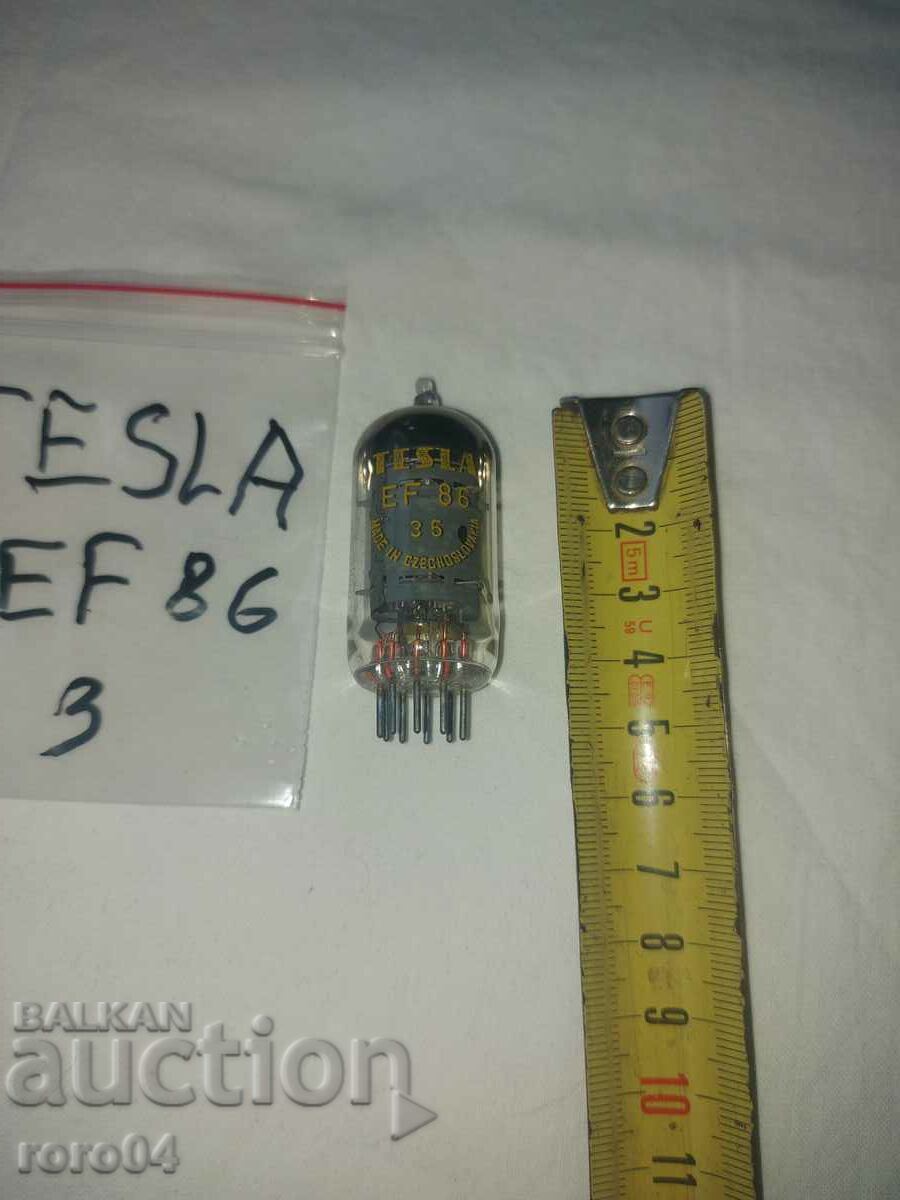 РАДИОЛАМПА TESLA EF 86 - NEW - 3 с цена 35.99 лв. | € 18.40 РАДИОЛАМПА TESLA EF 86 - NEW - 3 с цена 35.99 лв. | € 18.40